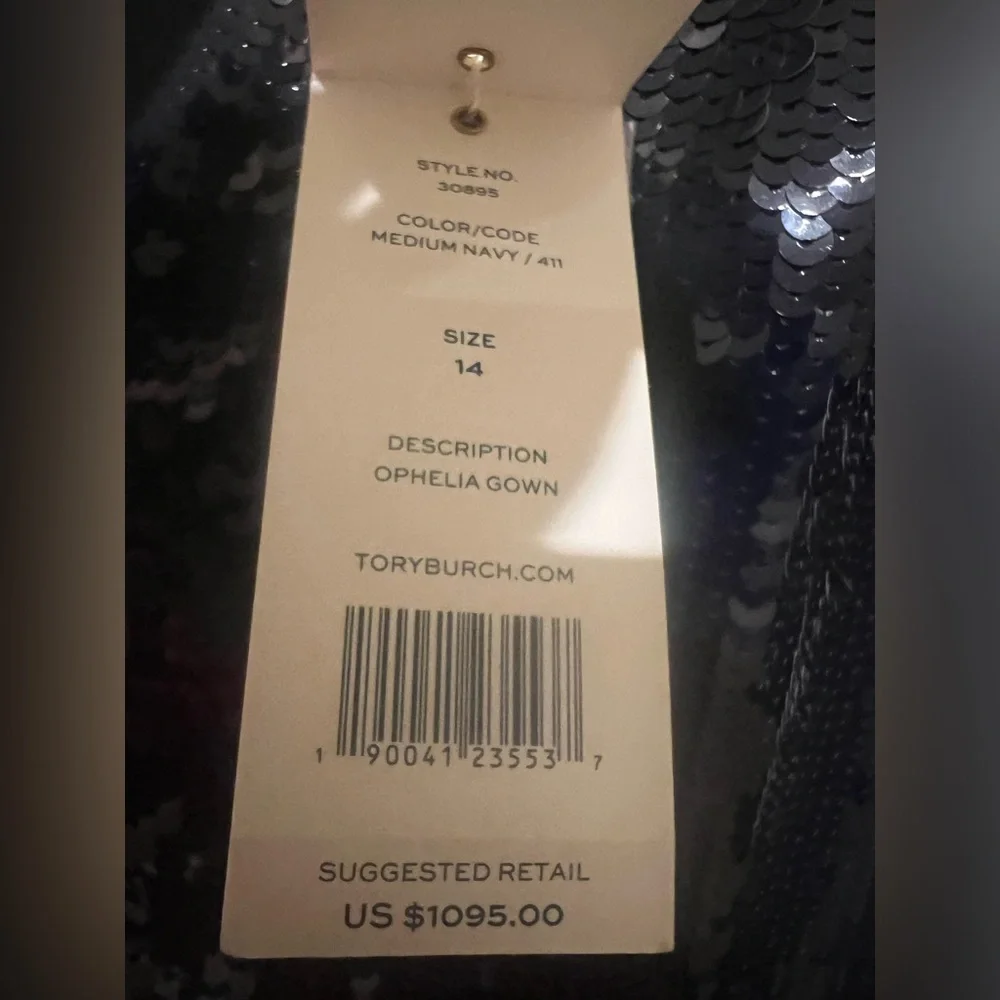 Tory Burch Ophelia Color Block Sequin Dress